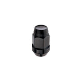McGard Hex Lug Nut (Cone Seat Bulge Style) M14X1.5 / 22mm Hex / 1.635in. Length (4-Pack) - Black