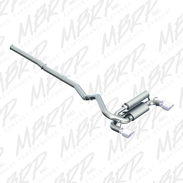 2016 - 2017 Ford Focus RS MBRP 3" Cat Back Exhaust, Dual Outlet, T409