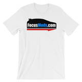 FocusMods.com™ Unisex Short Sleeve T-Shirt (White & Blue Available)