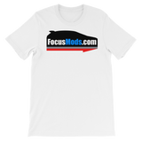 FocusMods.com™ Unisex Short Sleeve T-Shirt (White & Blue Available)