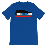 FocusMods.com™ Unisex Short Sleeve T-Shirt (White & Blue Available)