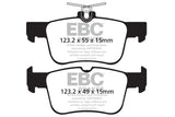 EBC 13+ Ford Fusion 1.6 Turbo Yellowstuff Rear Brake Pads