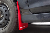 Rally Armor 13-19 Ford Fiesta ST Red UR Mud Flap w/White Logo