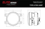 Diode Dynamics Elite Series Type A Fog Lamps - White (Pair)