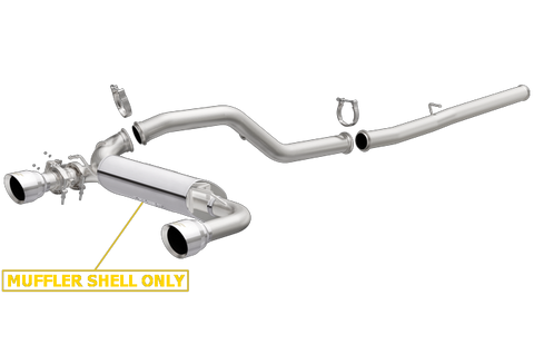 MagnaFlow Race Series Stainless Cat Back Exhaust System: 16+ Ford Focus RS 2.3L