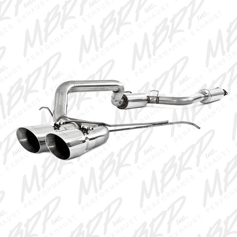 2013 - 2018 Ford Focus ST 2.0L Ecoboost 3" Cat Back Exhaust, Dual Center Outlet, T409